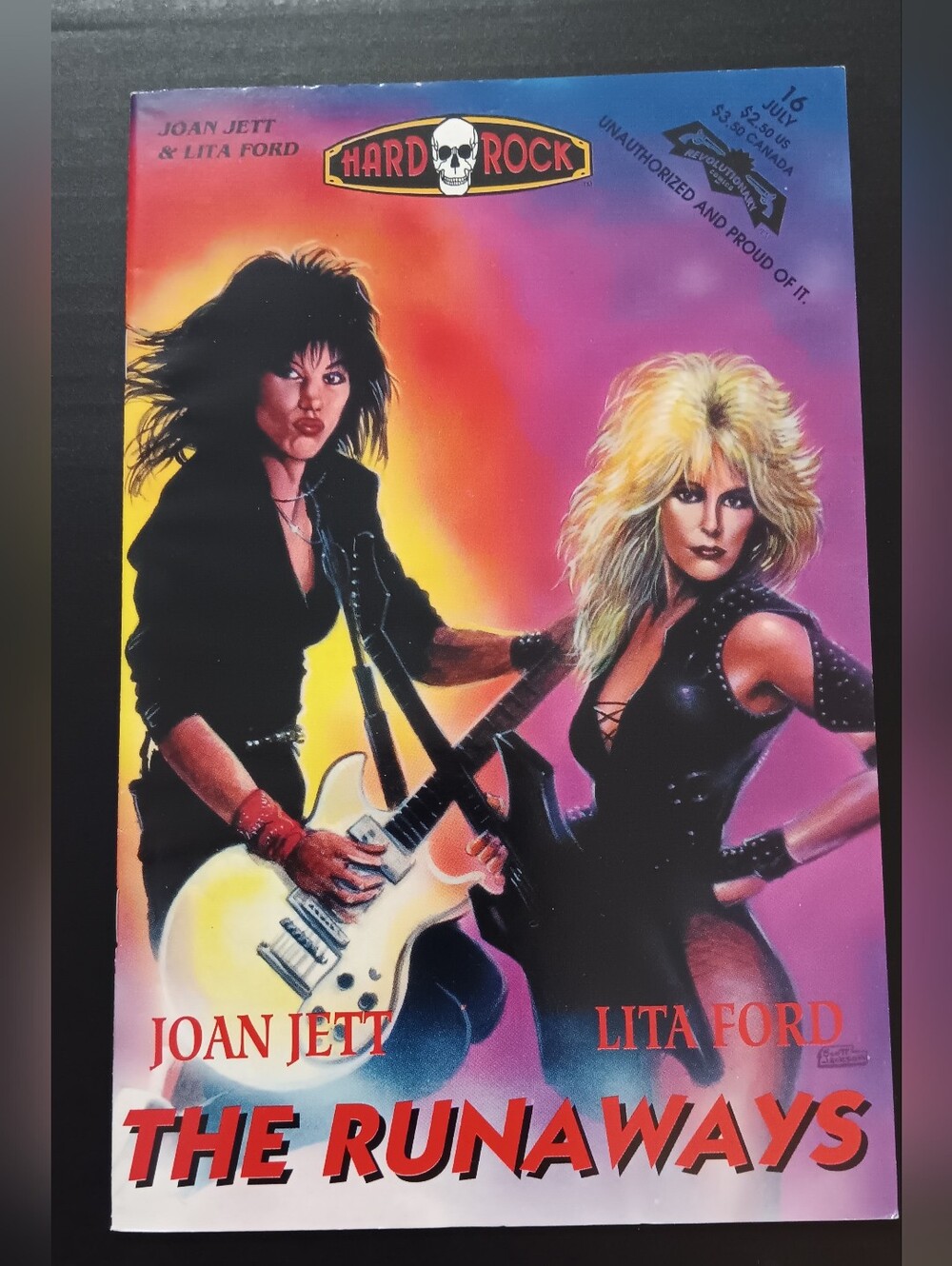 Vintage Comic Book - Hard Rock Joan Jett & Lita Ford The Runaways